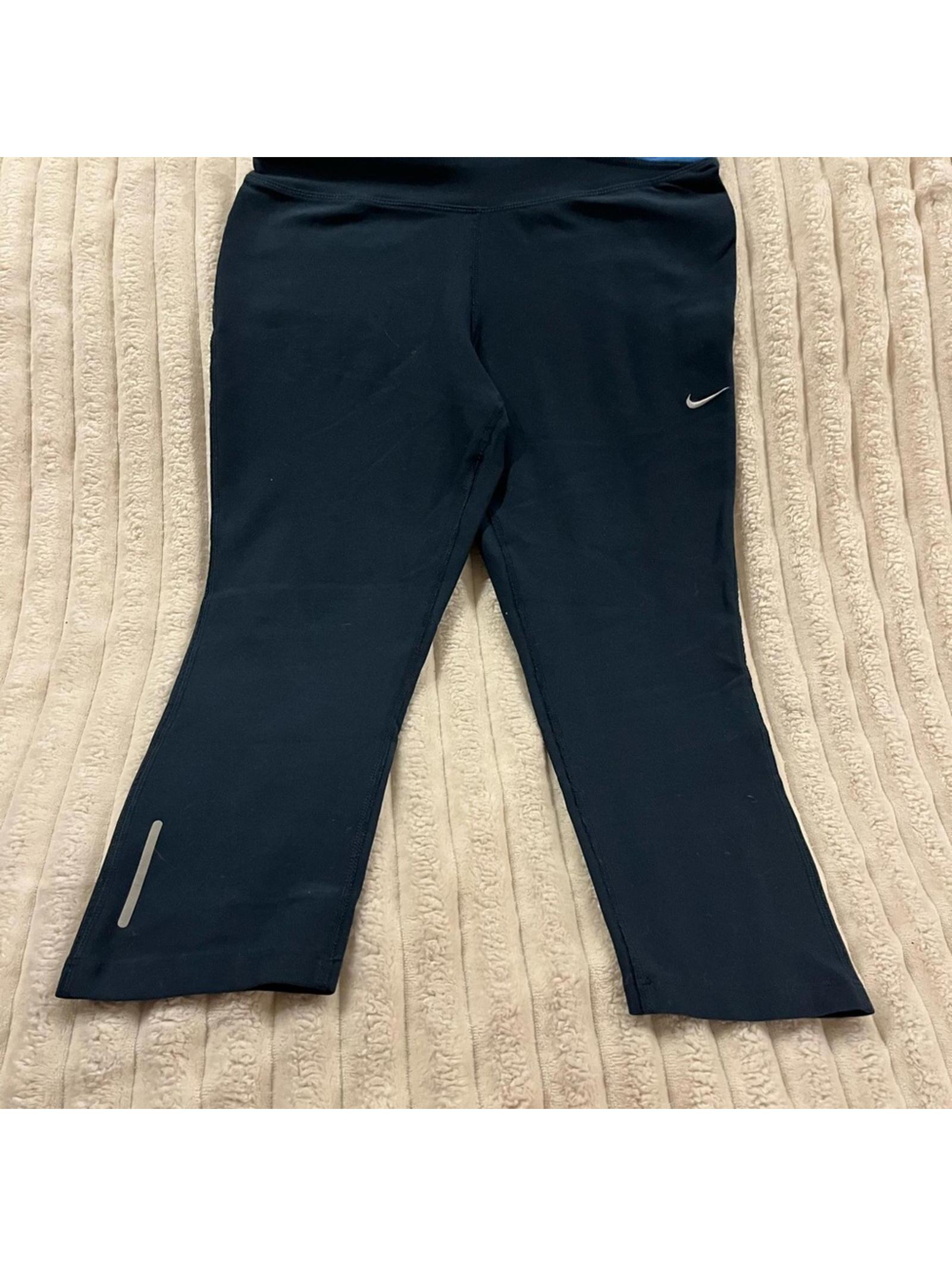 Nike Women's Dark Blue Capris Dri Fit Size Small